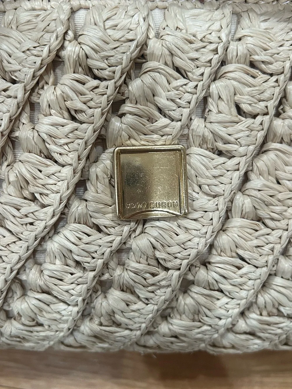 Tory Burch woven raffia